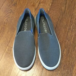 EUC Rothy's steel grey sneakers